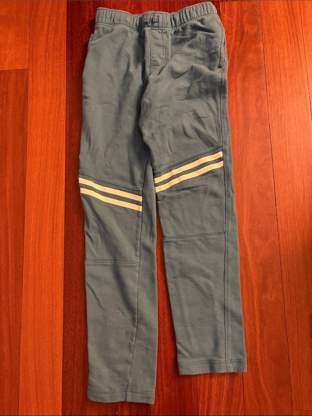 Kids Striped Knee Athletic Pants - Slate Blue